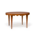 JEAN ROYÈRE (1902-1981) - Table "Ondulations", vers 1955, à structure en chêne et [...]