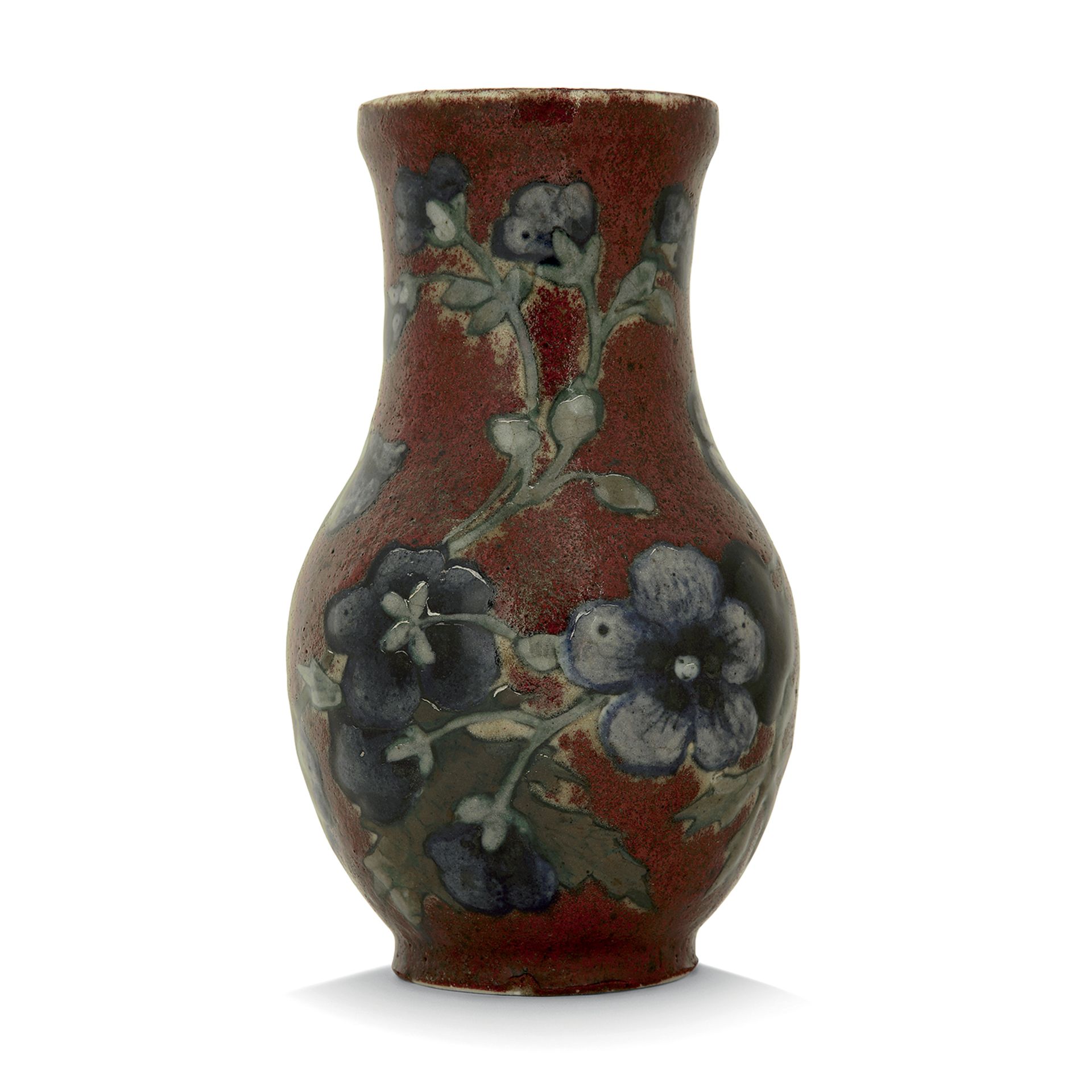 ALBERT DAMMOUSE (1848-1926) - Vase balustre en grès, décor émaillé de fleurs [...] - Image 2 of 2
