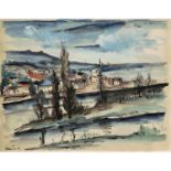 MAURICE DE VLAMINCK (1876-1958) - PAYSAGE, VERS 1920-1922 - Encre, aquarelle et [...]