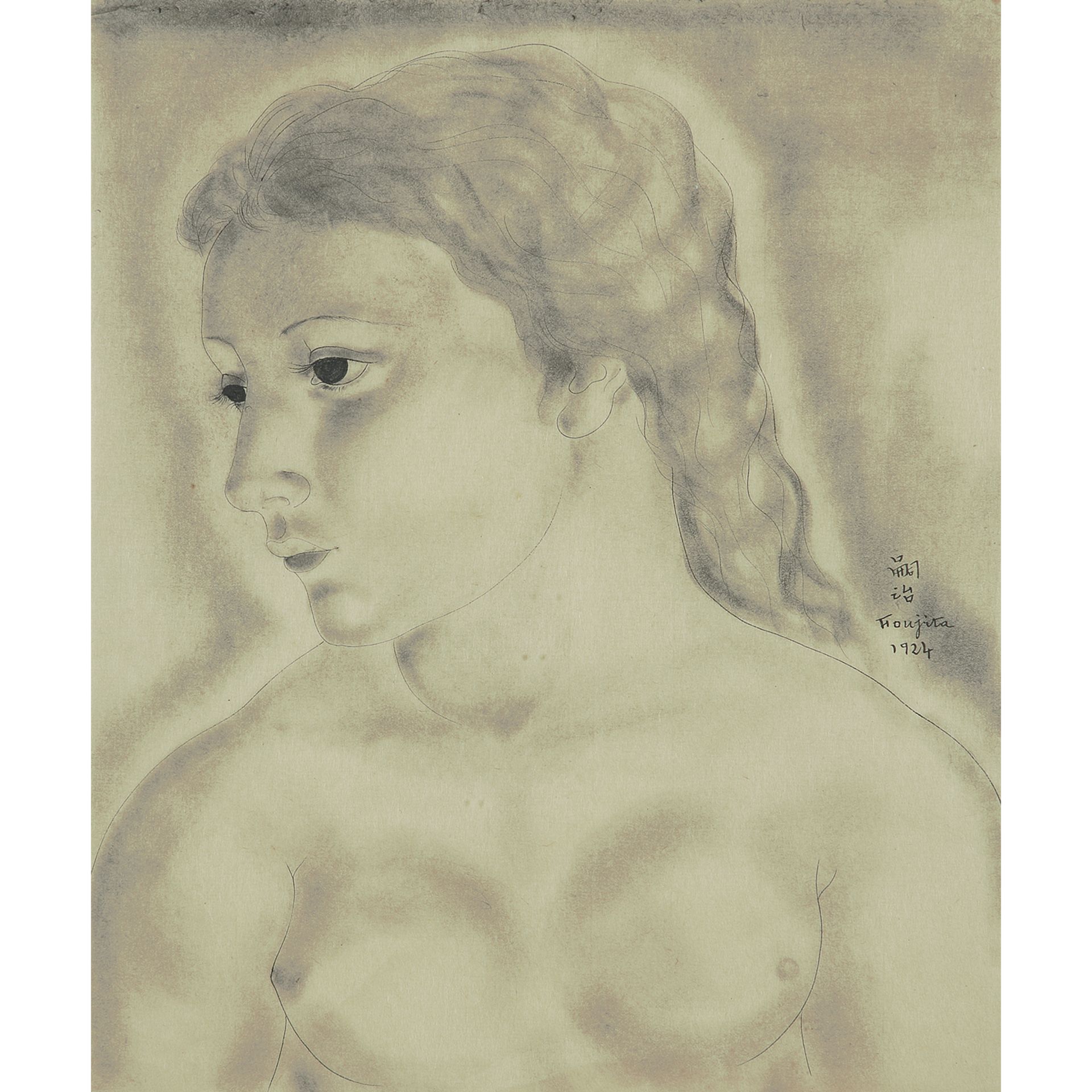 LÉONARD-TSUGUHARU FOUJITA (1886-1968) - TORSE DE FEMME, YOUKI, 1924 - Encre sur [...]