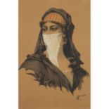 ÉCOLE ORIENTALISTE (XXE SIÈCLES) - PORTRAITS D'ORIENTALES - PORTRAITS OF ORIENTAL [...]