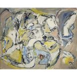 PIERRE ALECHINSKY (né en 1927) - L’œil brun, 1959 - Huile sur toile - Signé [...]