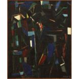 NEJAD (Nejad Melih Devrim, dit) (1923-1995) - Noire ultime, 1952 - Huile sur toile [...]