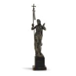 FRANCE OU ITALIE DU NORD, XVIe SIÈCLE - Figurine en argent partiellement doré [...]