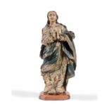 VIERGE EN PRIÈRE, ART BAROQUE ESPAGNOL DU XVIIIe SIÈCLE - en bois sculpté à [...]