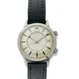 JAEGER LECOULTRE - MEMOVOX - ANNEES 50 - Montre bracelet en acier sur cuir avec [...]