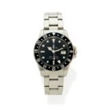 ROLEX - GMT MASTER. REF. 16750 - VERS 1981 - Montre bracelet en acier avec second [...]