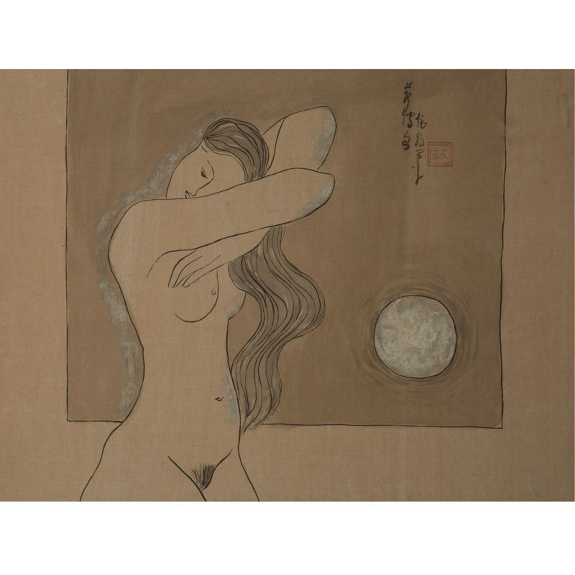 ATTRIBUÉ À NGUYEN THANH BINH (1954- ?) - JEUNE FEMME NUE [...] - Bild 2 aus 4