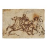 Attribué à Théodore GéRICAULT - (Rouen 1791-Paris 1824) - Deux cavaliers dans [...]