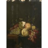 Dans le goût de Jan Davidsz de HEEM - Nature morte aux pêches, raisins et poires [...]