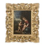 École ITALIENNE du XVIIe siècle - La Vierge à l’Enfant avec Saint Jean-Baptiste [...]