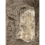 Attribué à Willem Romeyn (1624–1694) - Paysage avec ruines et personnages - [...]