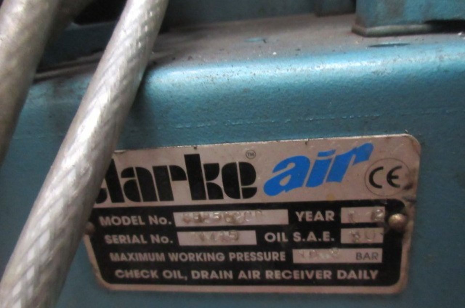 Clarke Air Industrial air compressor - Image 2 of 2