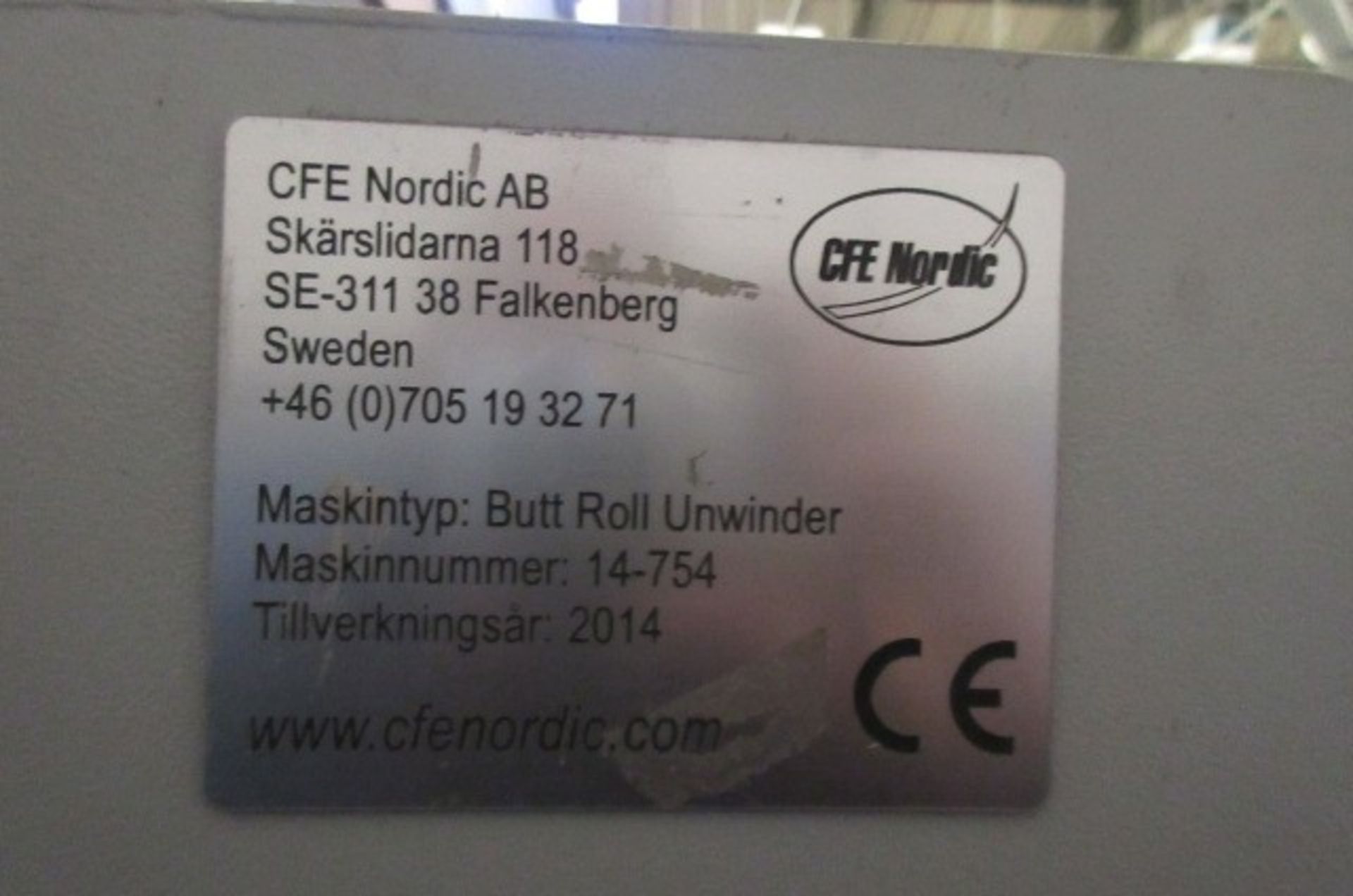 CFE Nordic AB Butt Roll Unwinder - Image 2 of 2