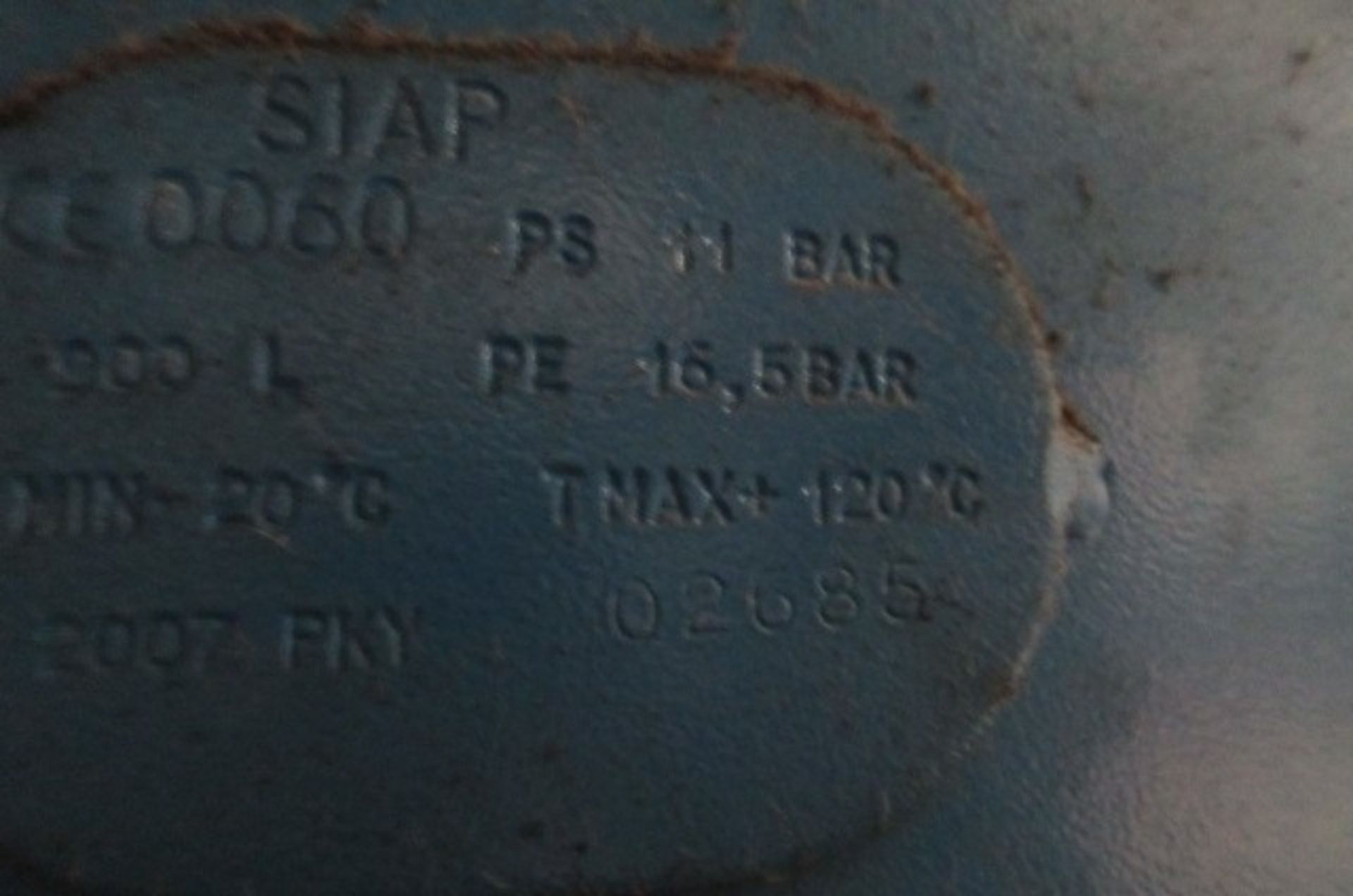 Siap Vertical Cylindrical Air Receiver Tank - Image 2 of 2