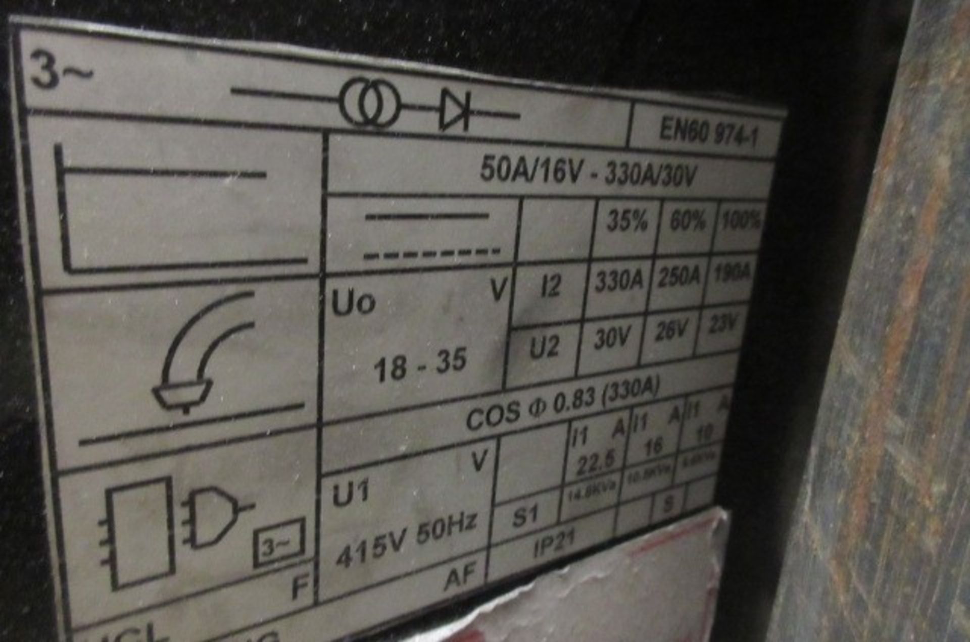 NewArc RM330 welding rectifier. - Image 2 of 3