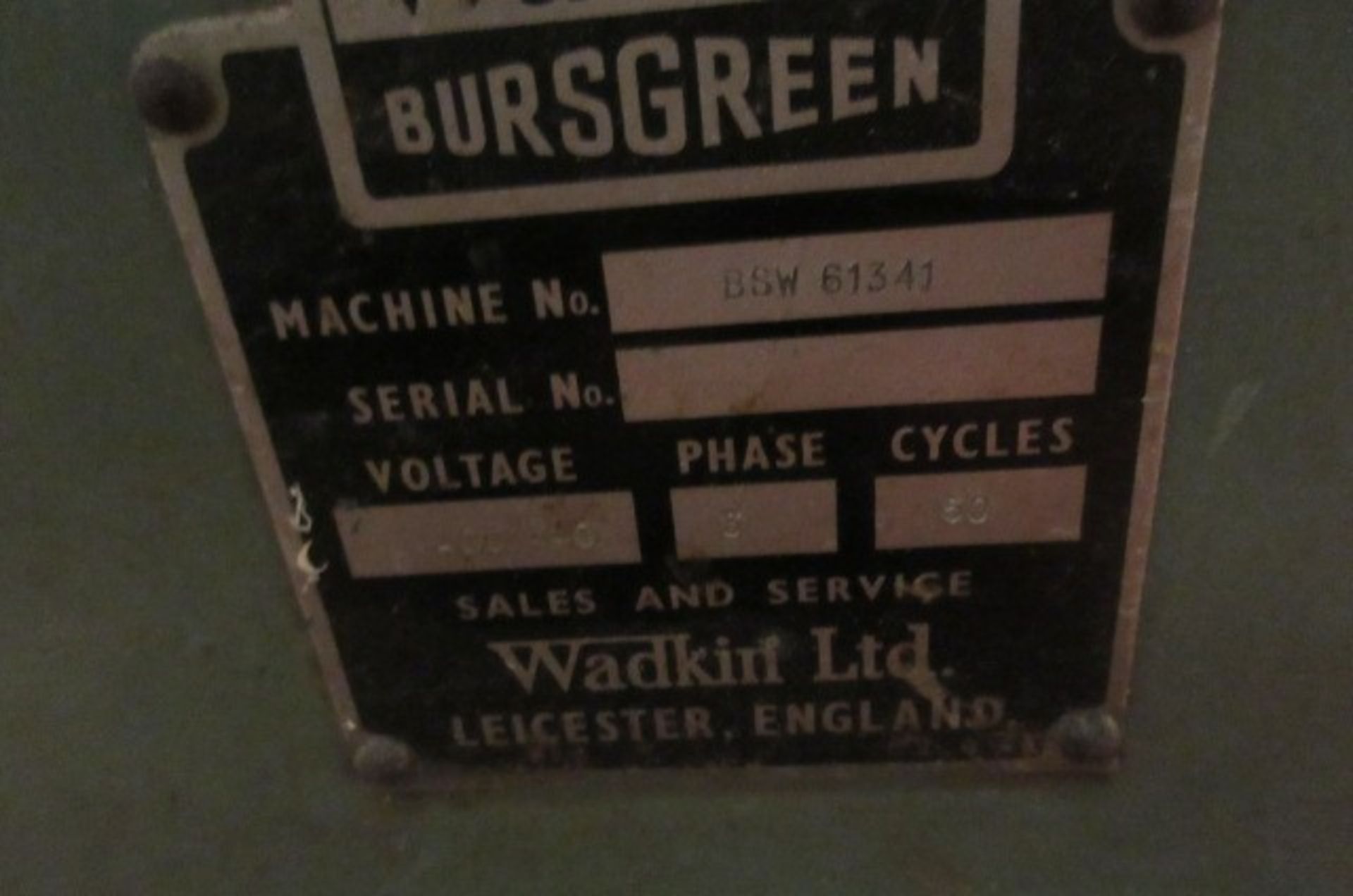 Wadkin Bursgreen BSW saw bench. - Image 2 of 3