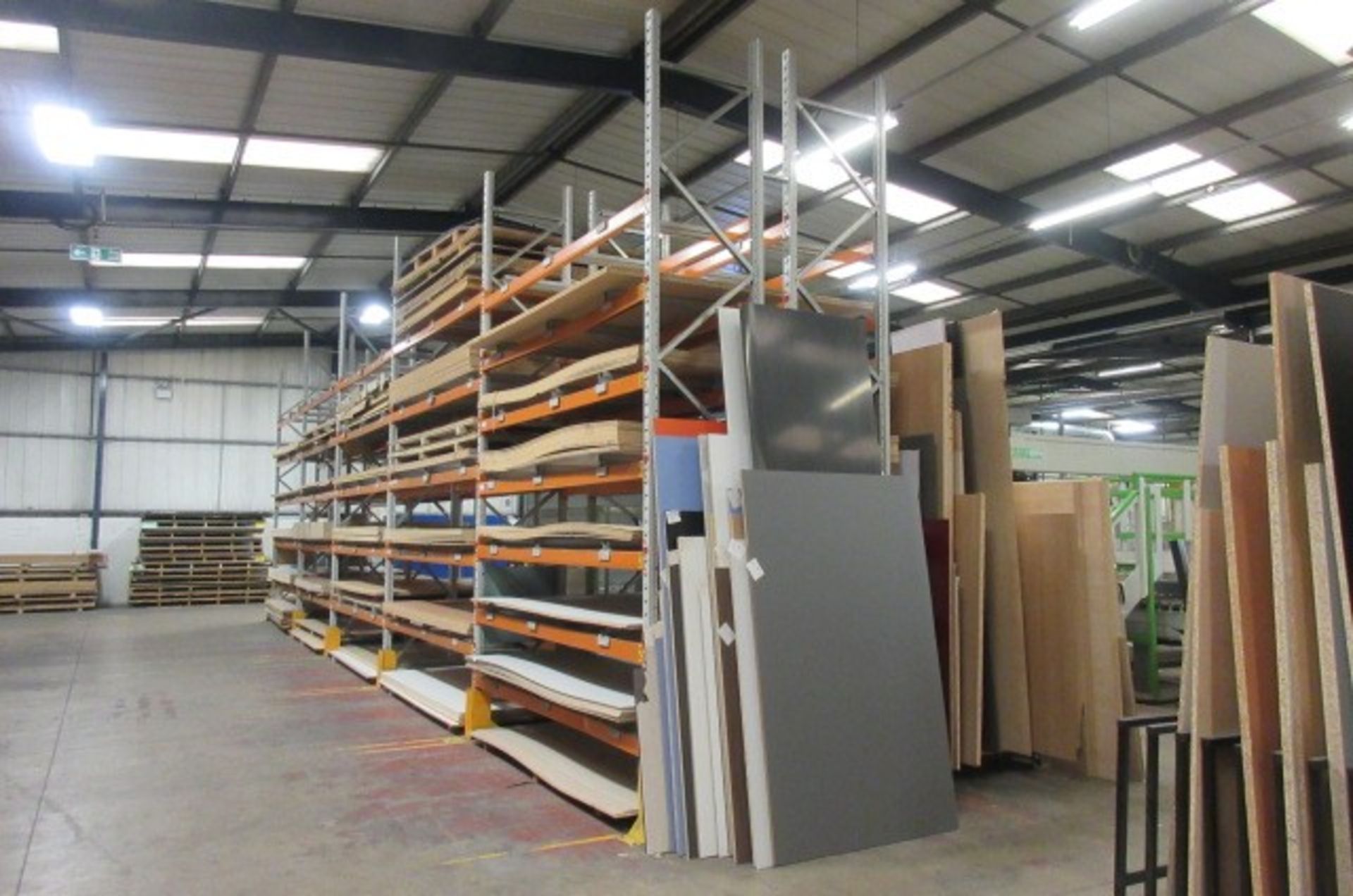 10 bays of pallet racking