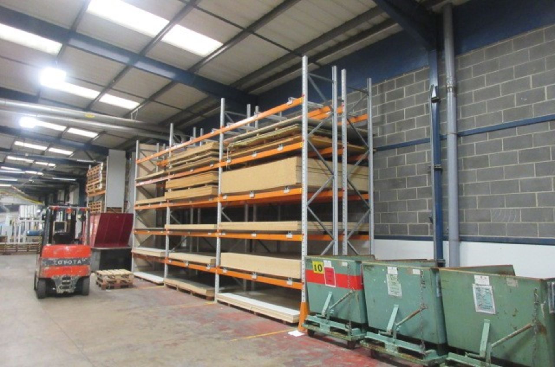 6 bays of pallet racking