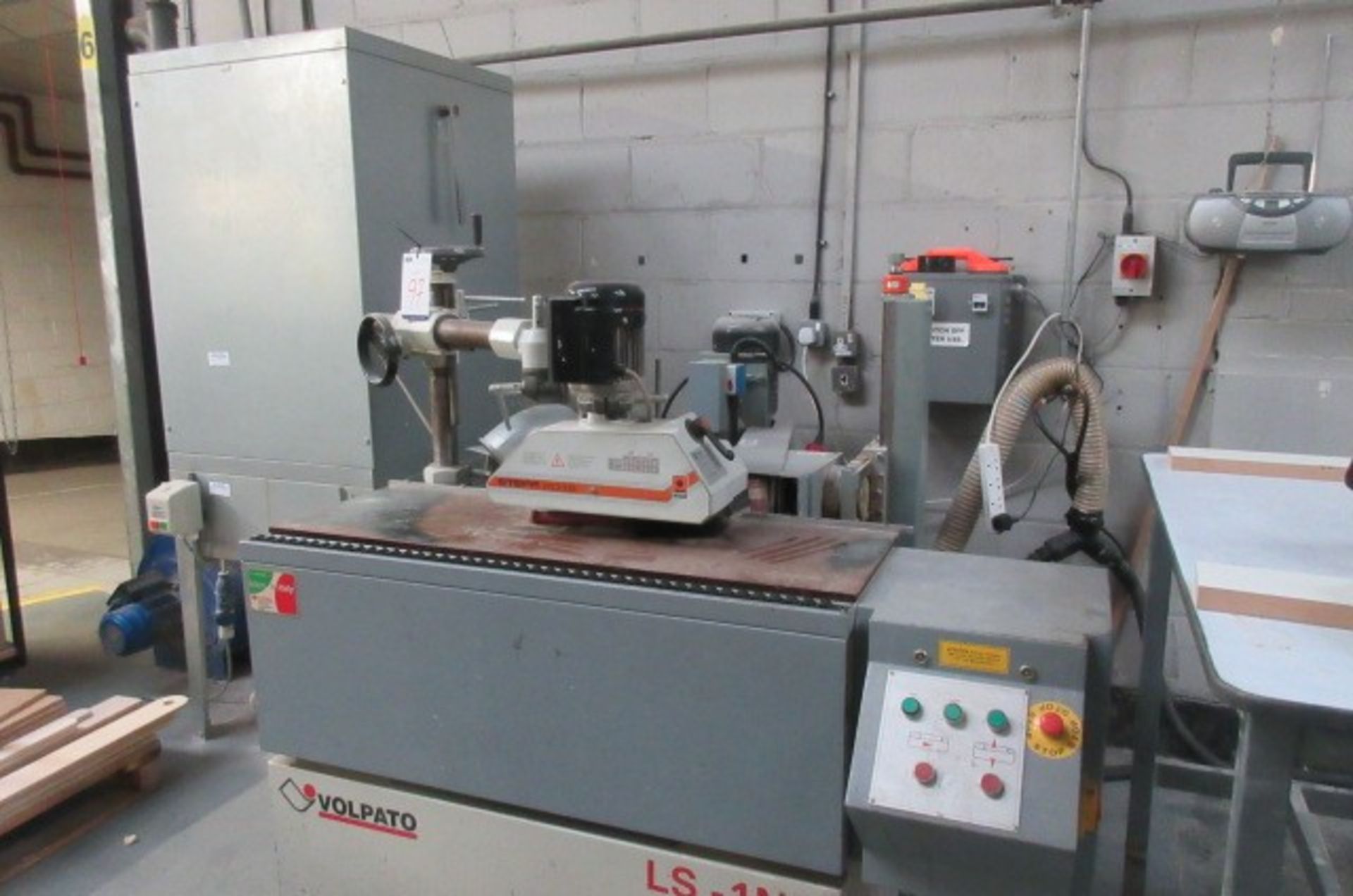 Volpato LS-INT edge sander with Steff 2038 power feed