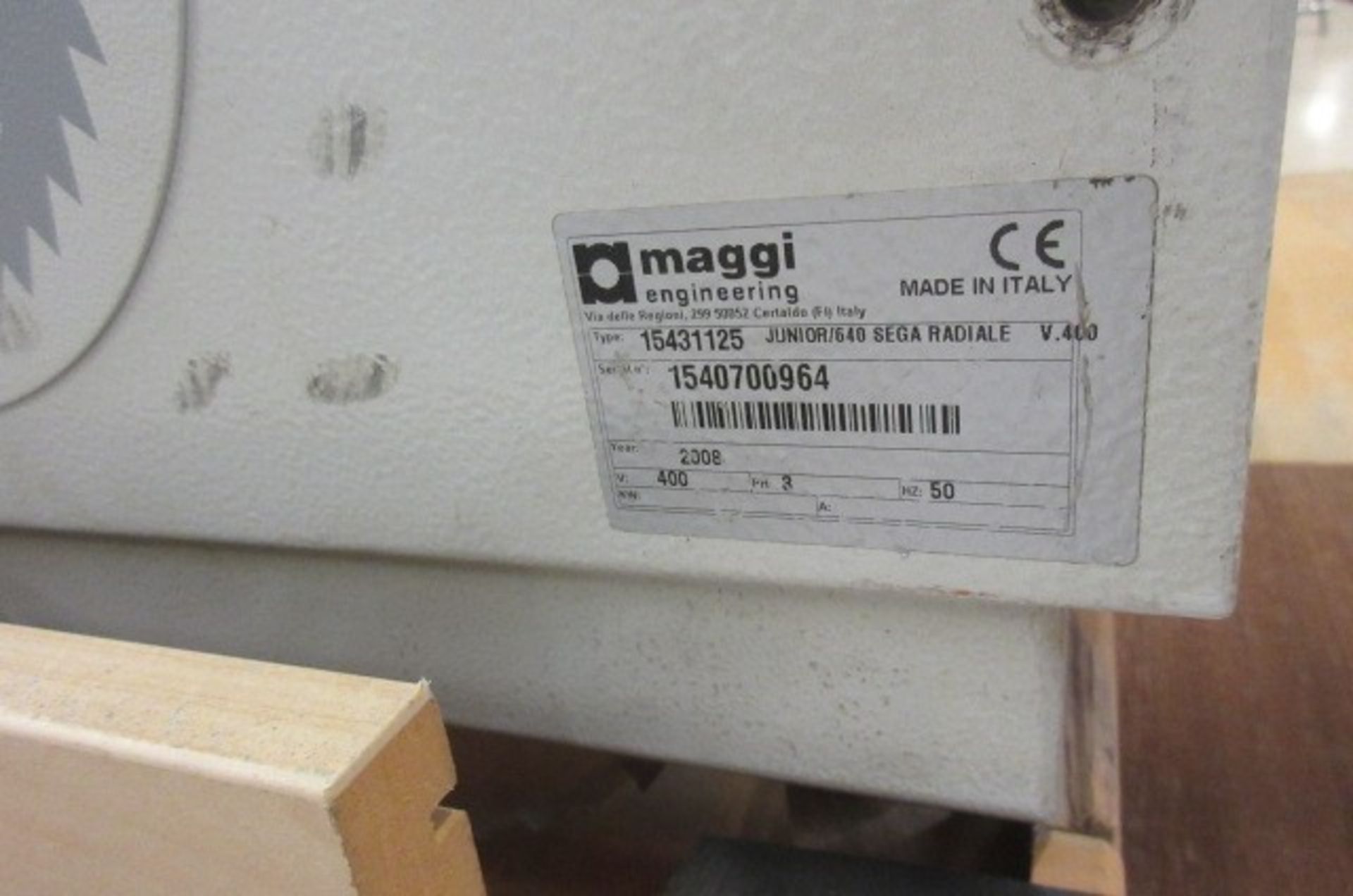 Maggi Junior 640 cross cut saw (2008) - Image 4 of 5