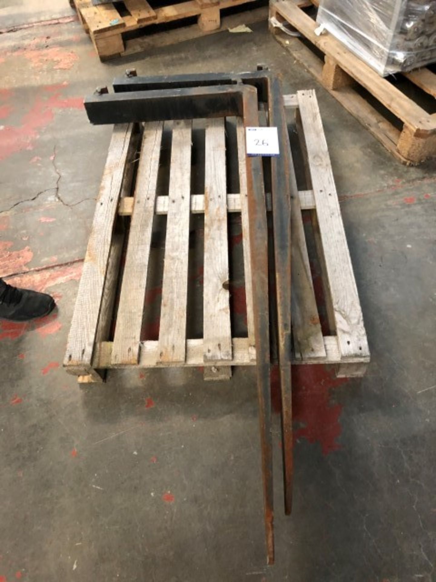 set of Fork lift truck forks approx 60" - Image 2 of 2