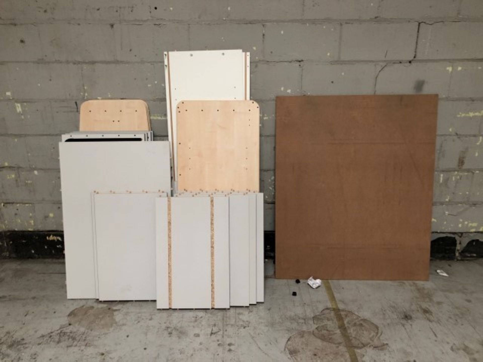 a large quantity of table tops and desk components including pedestals - Image 11 of 12