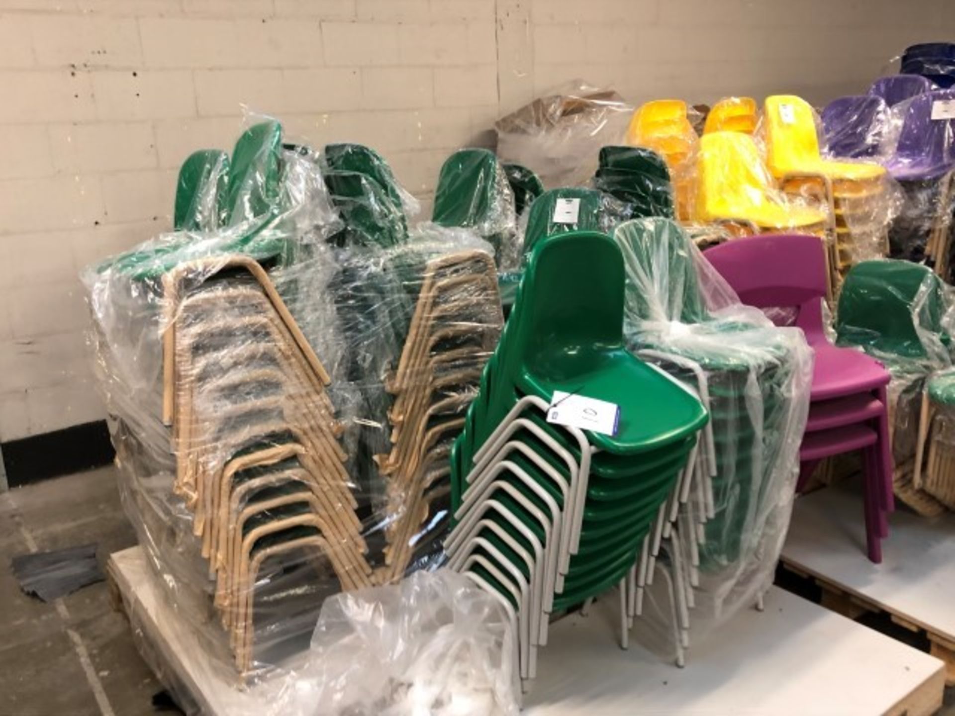 large quantity of chairs (approx 300 in total)