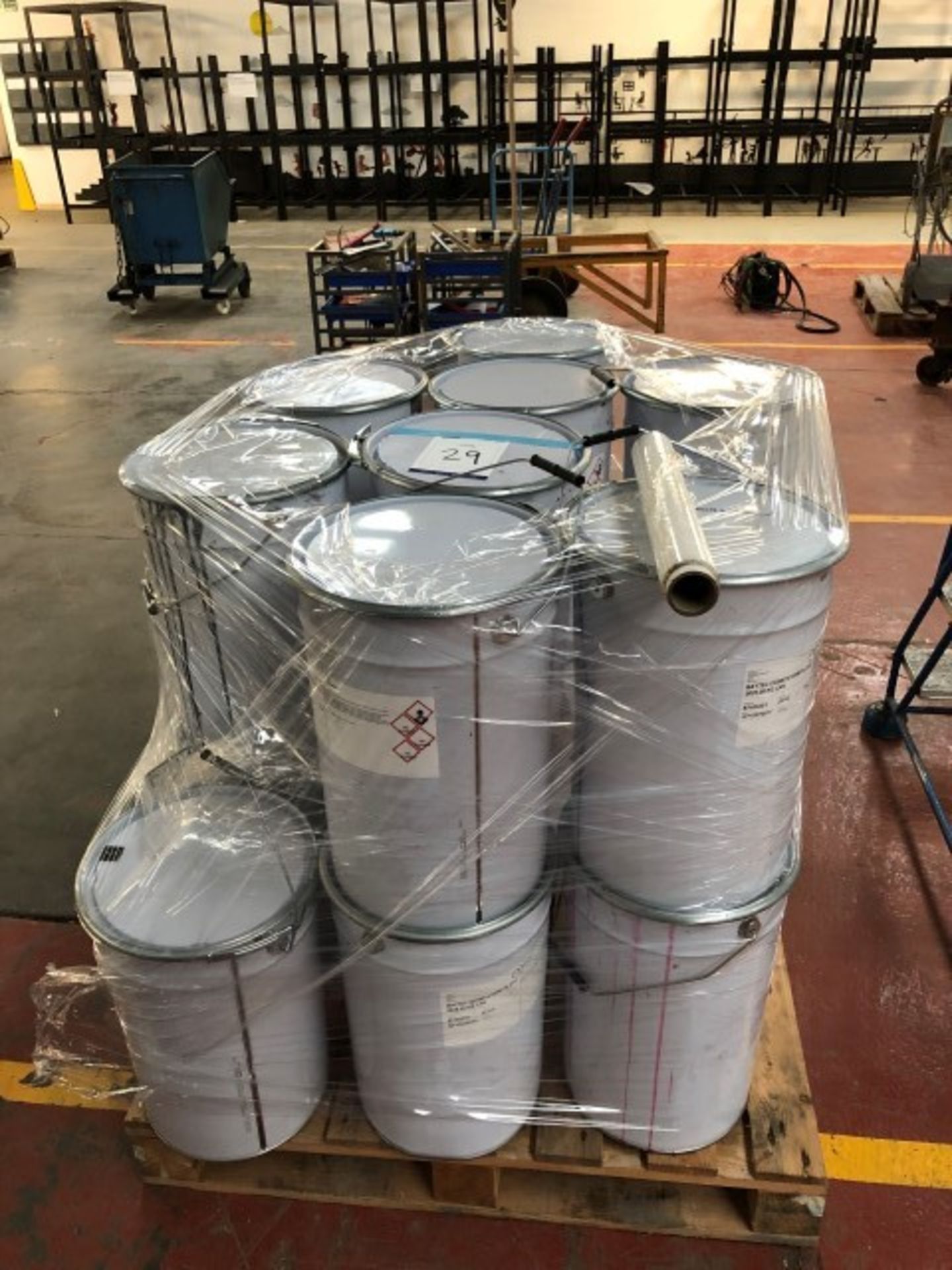 pallet of Baytec PU additive colour