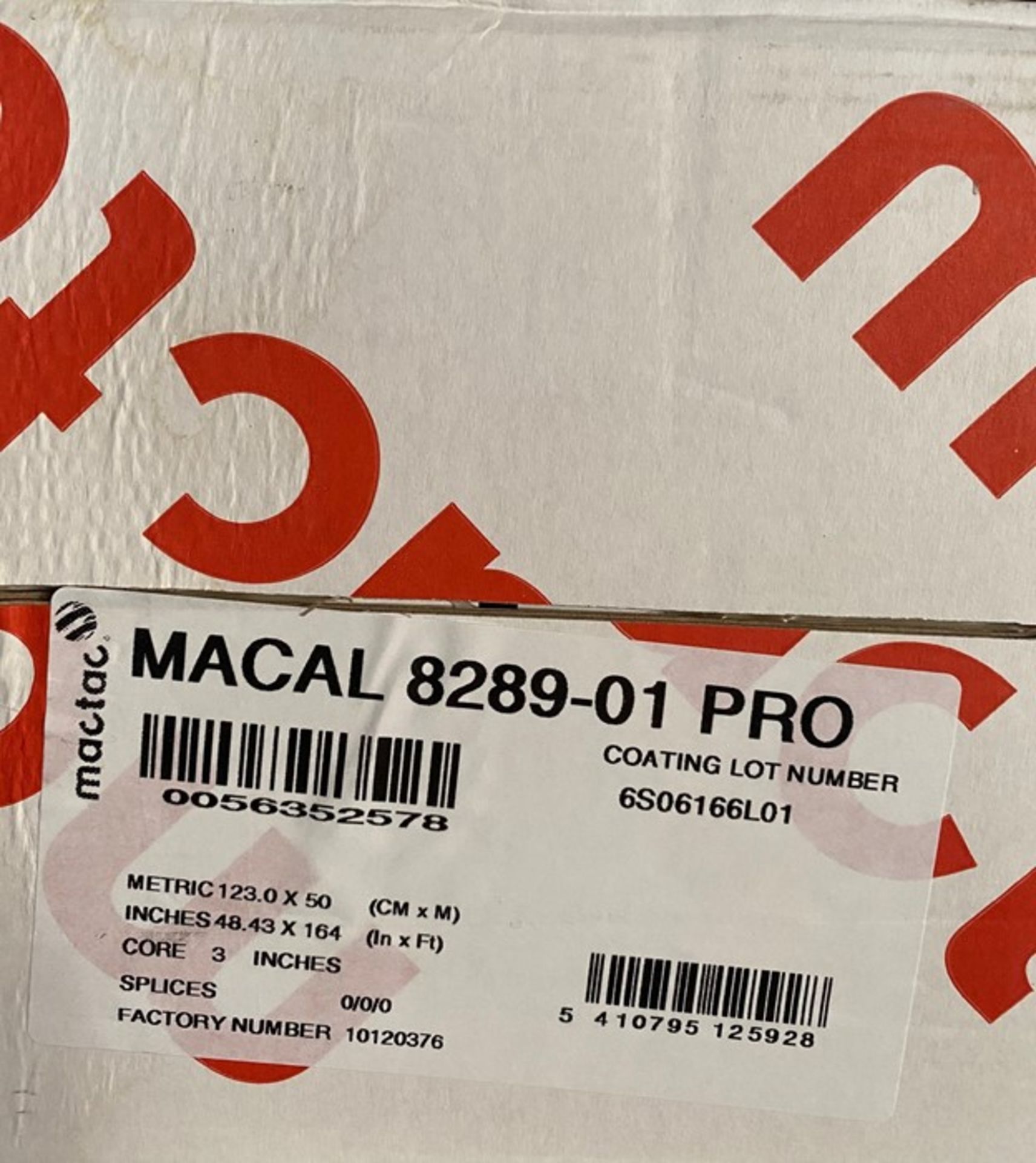 27 x rolls of Mactac Macal 8289-01 Pro vinyl - Image 2 of 2