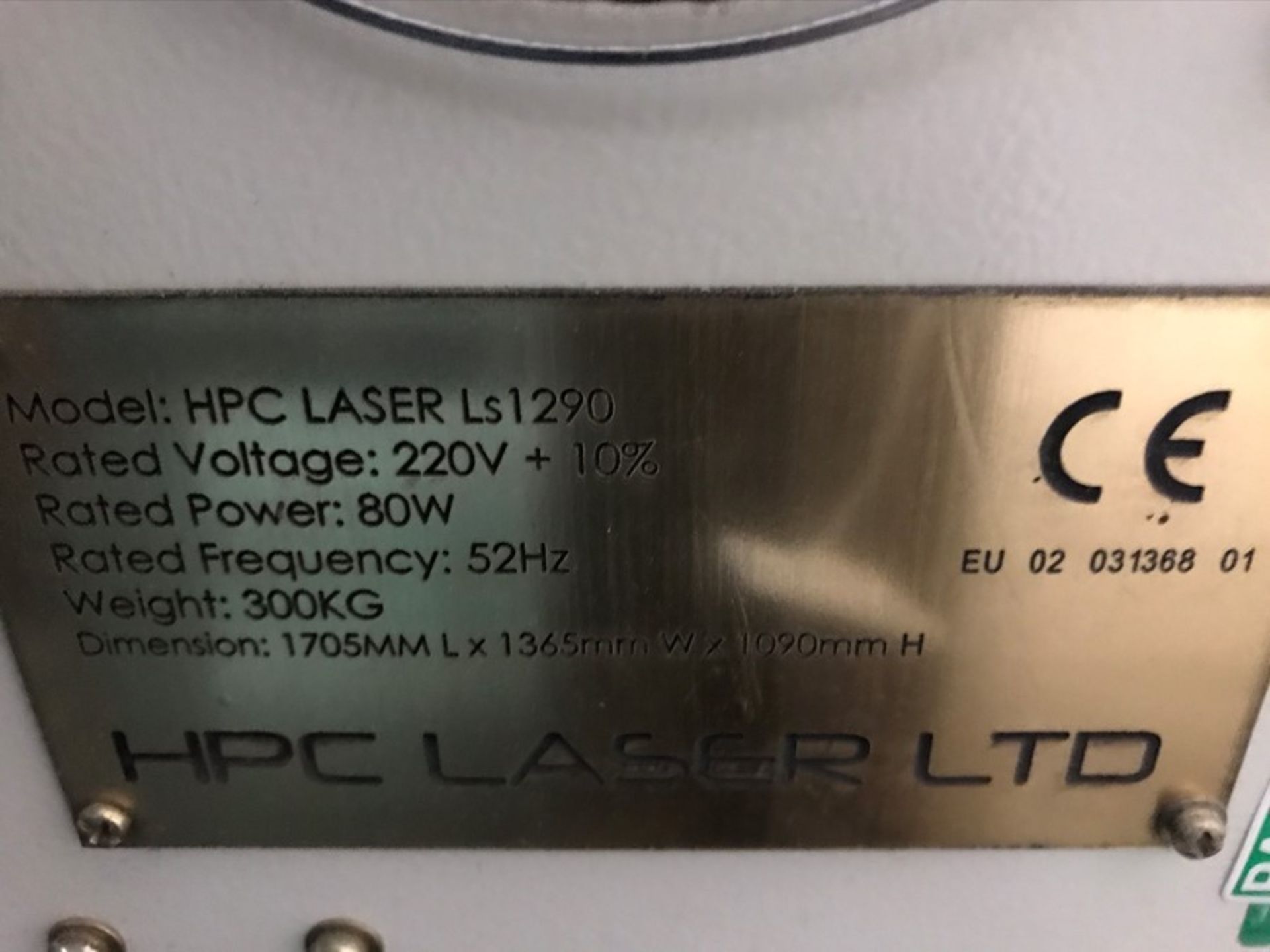 HPC Laser Ltd LS1290 Laserscript engraving machine - Image 13 of 18