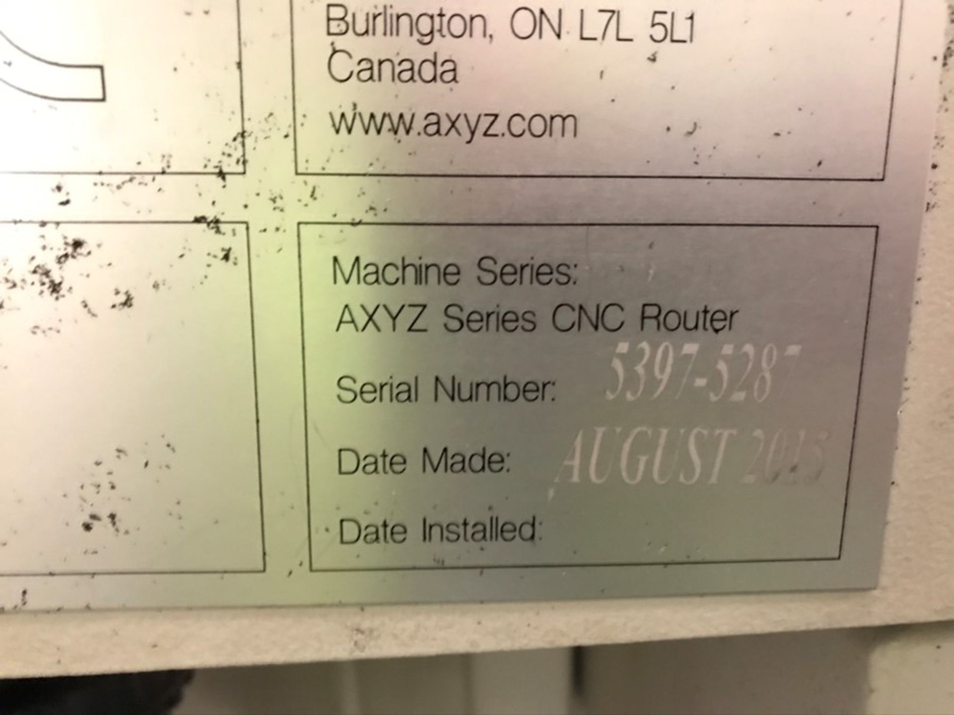 AXYZ 6010 ATC 7G CNC router (2015) - Image 3 of 20