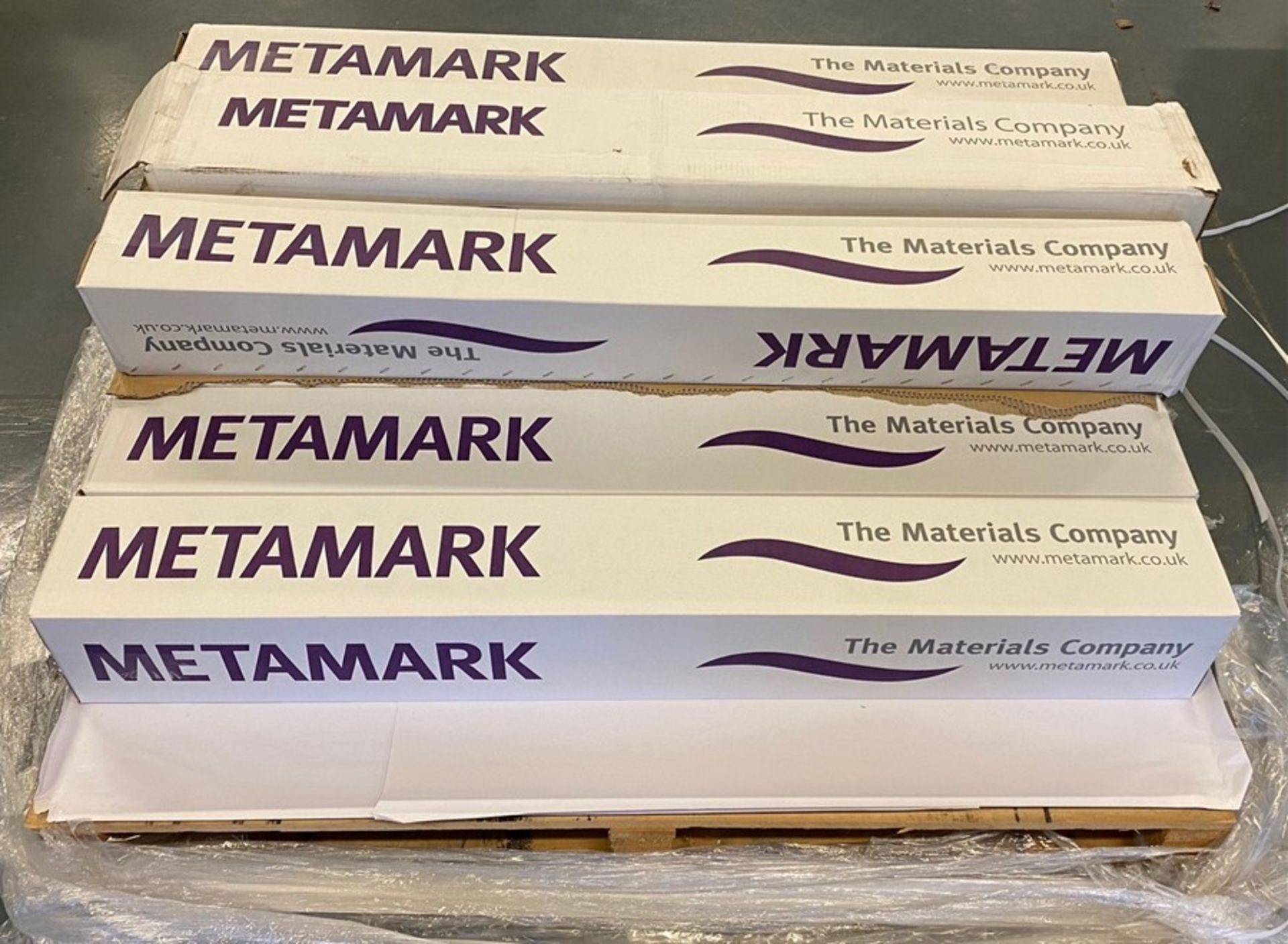 8 rolls of Metamark M4-358M-122 Sky Matt Vinyl