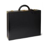 Louis Vuitton - a vintage black Epi Cotteville 45 hard suitcase.