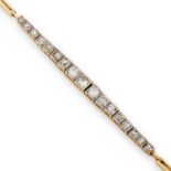 An early 20th century diamond bracelet.