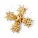 Tiffany & Co. - an 18ct gold and diamond brooch, by Jean Schlumberger for Tiffany & Co.