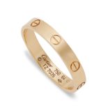 Cartier - an 18ct gold Love Wedding ring.