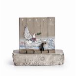 Banksy (British 1974 -), 'Walled Off Hotel - Five Part Souvenir Wall Section (Peace Dove)'