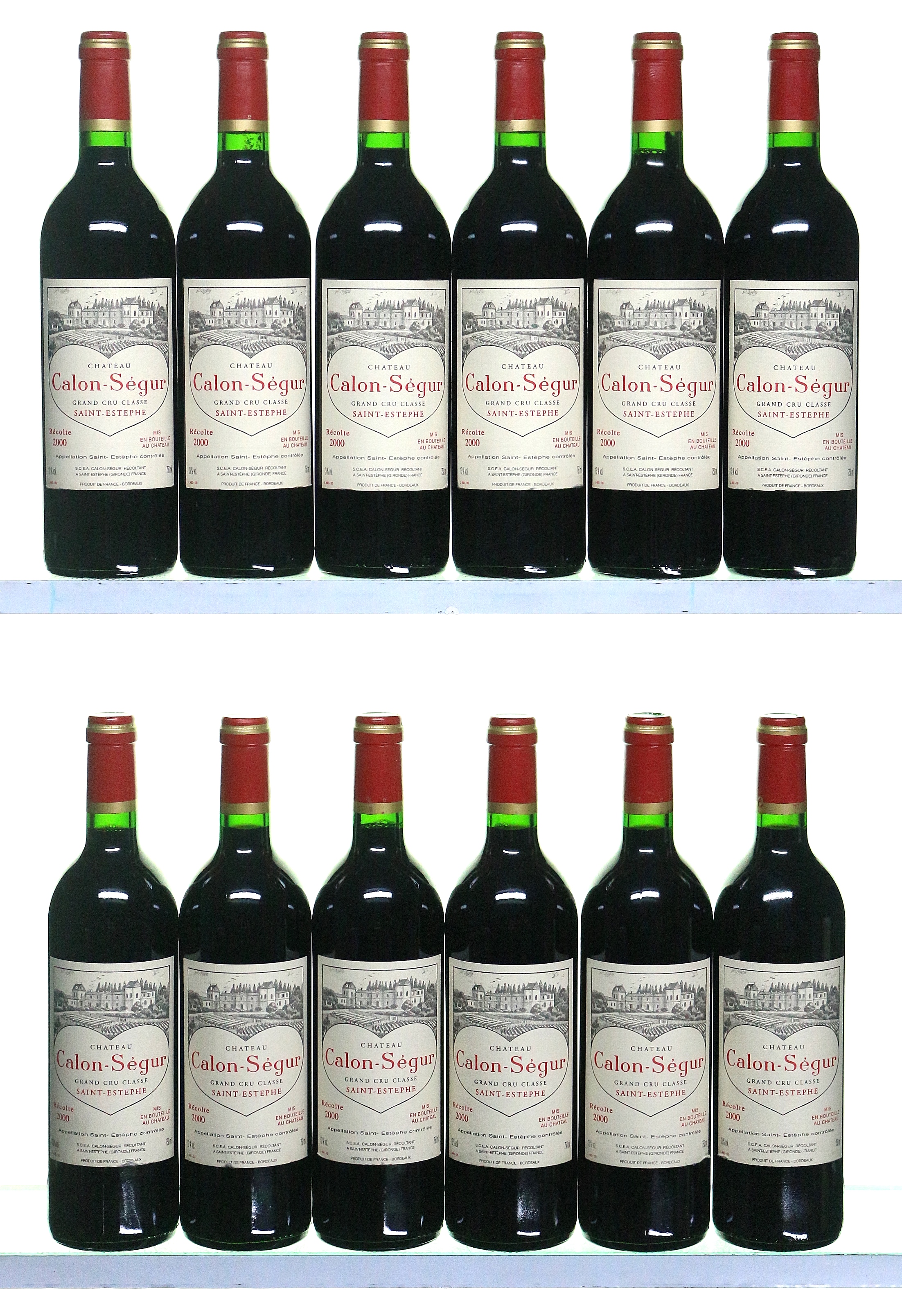 12 bottles 2000 Chateau Calon-Segur