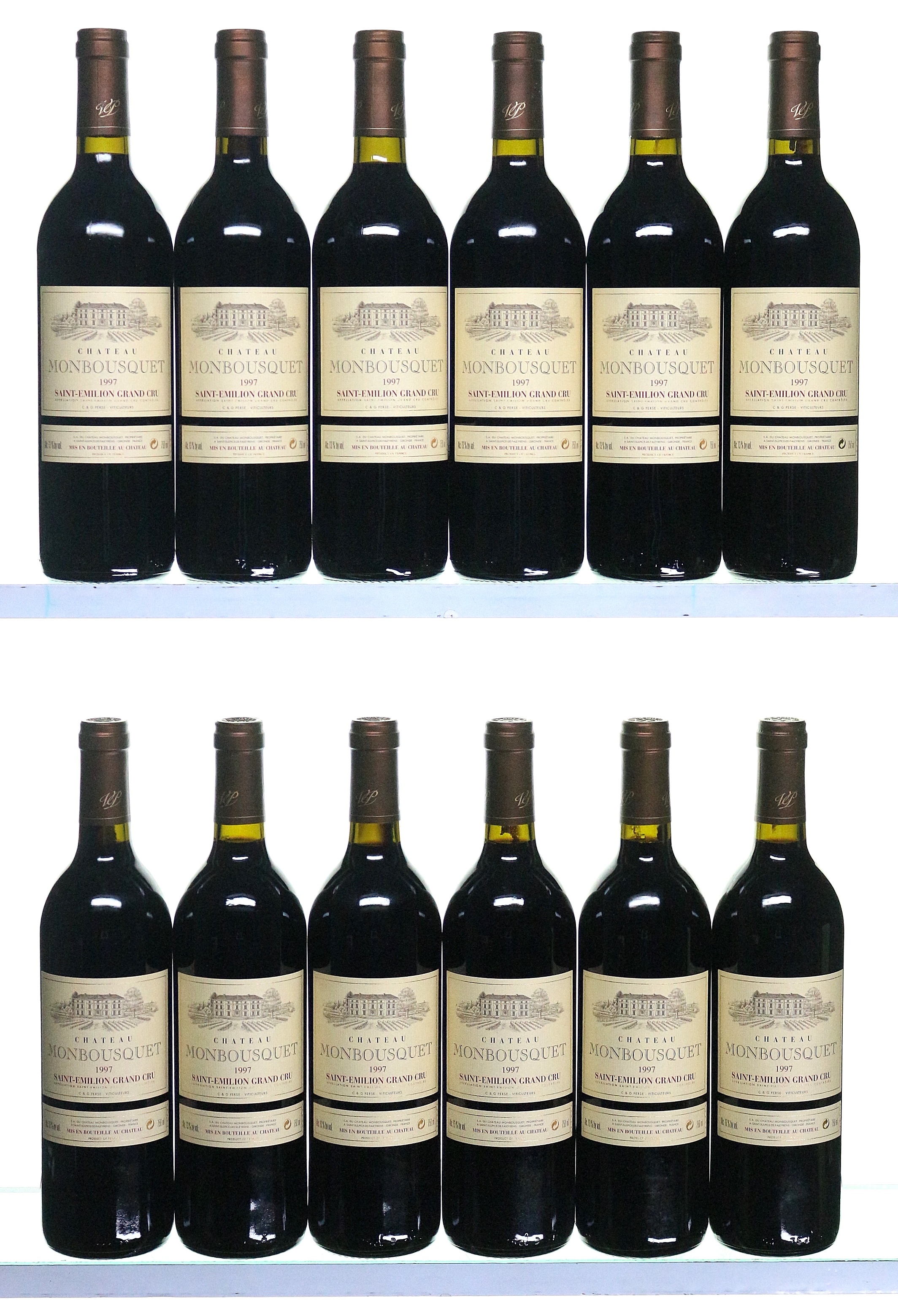 12 bottles 1997 Chateau Monbousquet