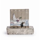 Banksy (British 1974-), 'Walled Off Hotel - Five Part Souvenir Wall Section (Peace Dove)'