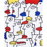 Thierry Noir (French 1958-), 'Multi Noir', 2009