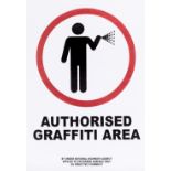 Banksy (British 1974-), 'Authorised Graffiti Area', 2003