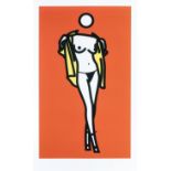 Julian Opie (British 1958-), 'Woman Taking Off Man's Shirt. 5', 2003
