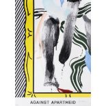 Roy Lichtenstein (American 1923-1997), 'Against Apartheid', 1983 (signed)