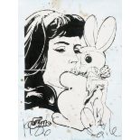 Faile (Collaboration), 'Bunny Girl (Blue)', 2006