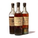 3 bottles 1919 Petite Champagne Cognac Maison Prunier