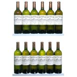 12 bottles 2005 Ch Larrivet Haut-Brion Blanc