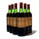 6 bottles 1970 Ch La Tour Haut Brion