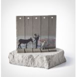 Banksy (British 1974 -), Walled Off Hotel - Five Part Souvenir Wall Section (Donkey Documents)